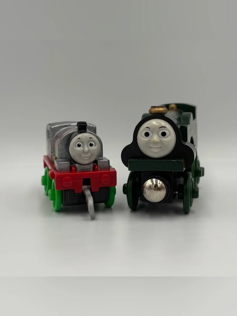RARE Y2K Thomas & Friends Flames Graffiti Percy & Emily Diecast Train Toy Lot